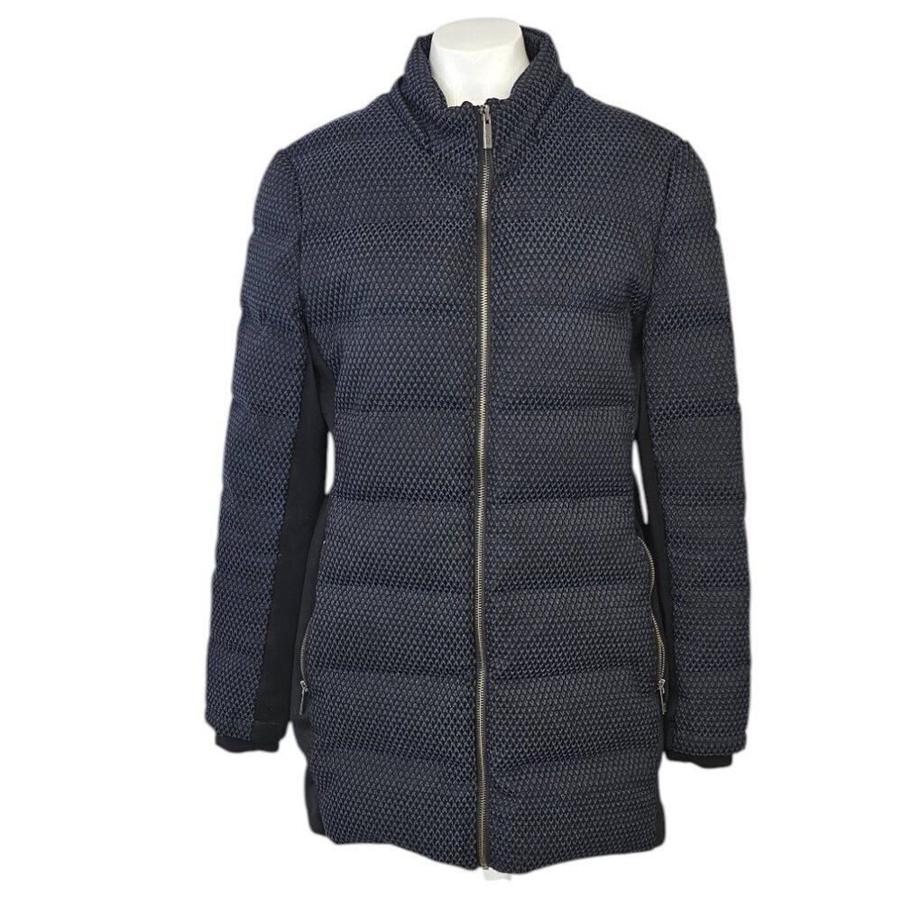 ZAC ZAC Posen Womens Down Filled Winter Parka Jacket, Blue/Black, Warm, Size S/M